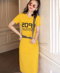 Đầm suông cổ tròn “2099 Valentino”